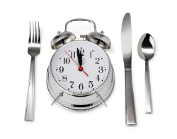 Clock in meal setting