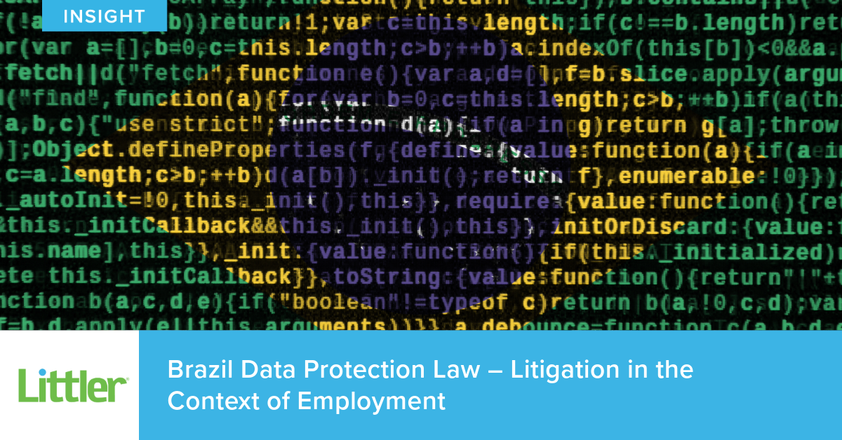 Brazil Data Protection Law – Litigation in the Context of Employment ...