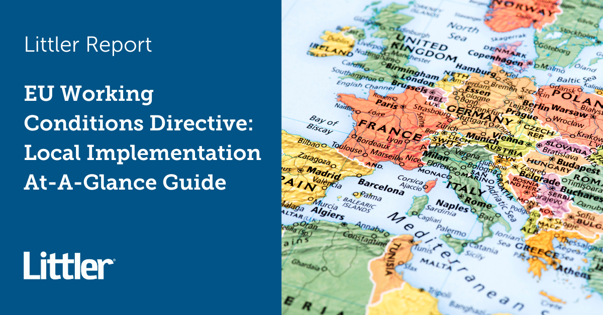 EU Working Conditions Directive: Local Implementation At-A-Glance Guide ...