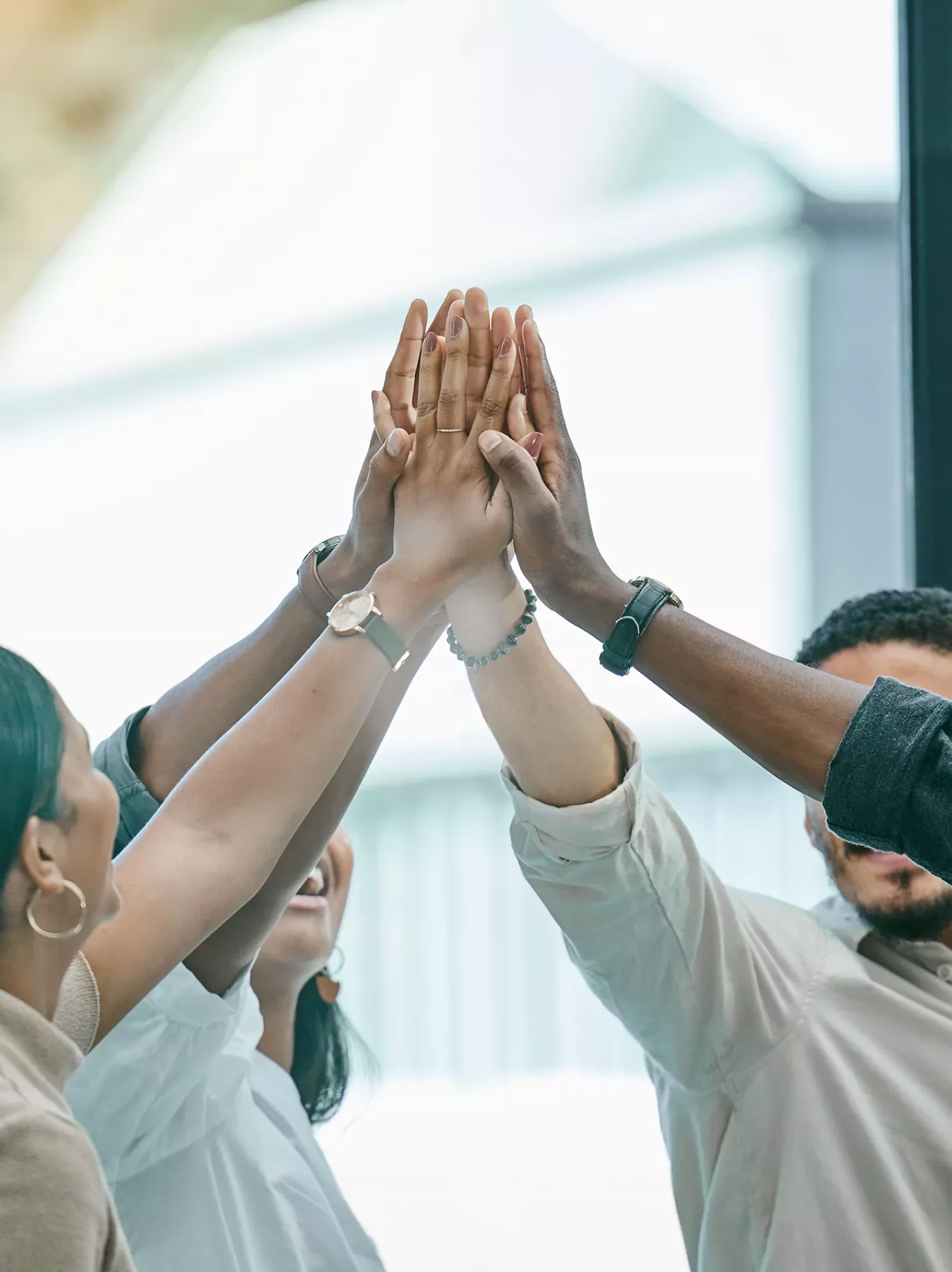 Group high-five