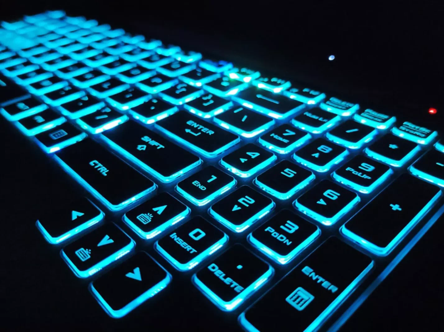 technology blue computer keyboard