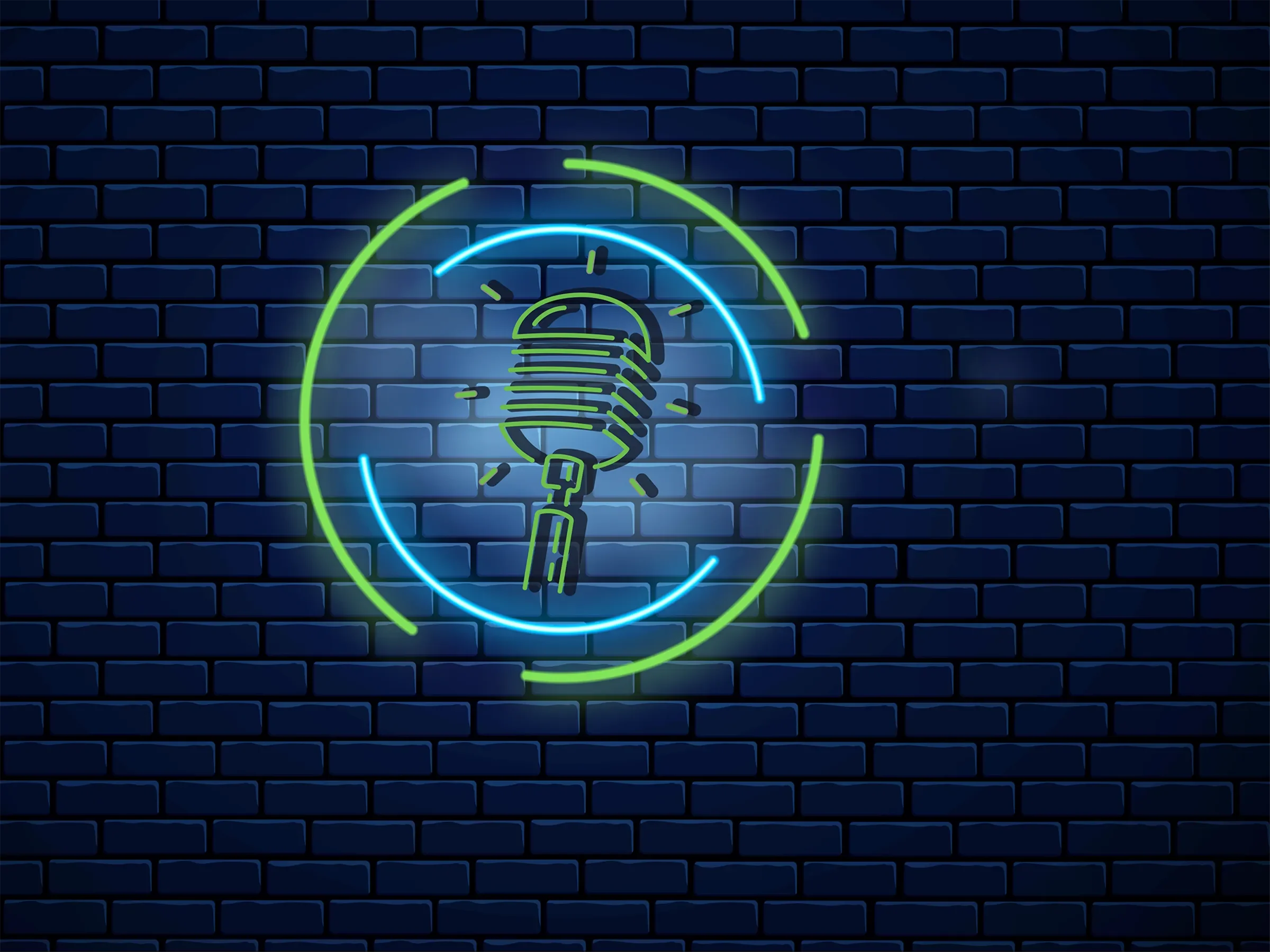 Littler Lounge neon microphone sign